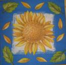 005 Sonnenblumen - 3 lagig (rot)